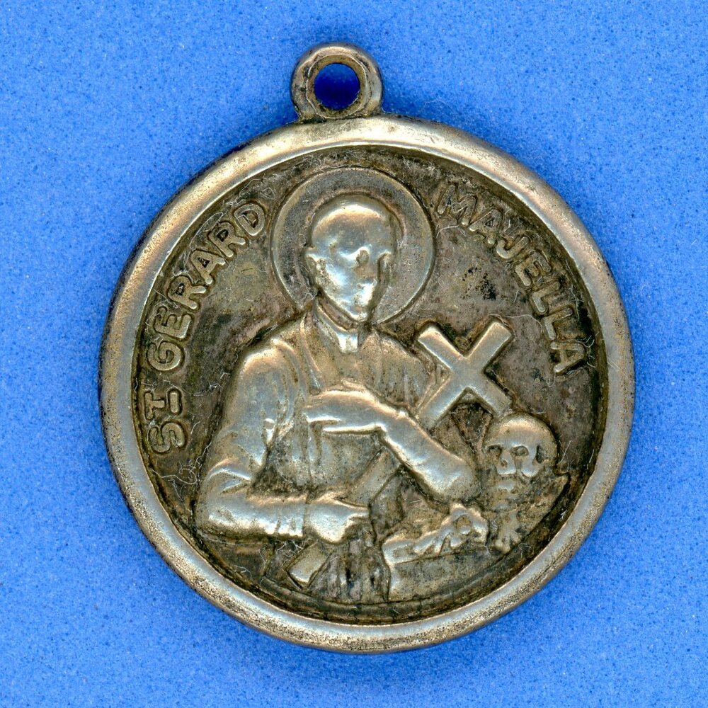 St. Gerard Medal Patron Saint of Expectant Mothers Vintage